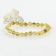 Light green raw amber bracelet